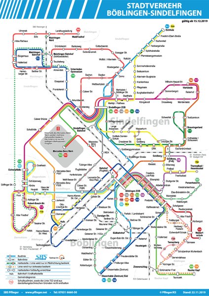 Liniennetz / Fahrplan. 